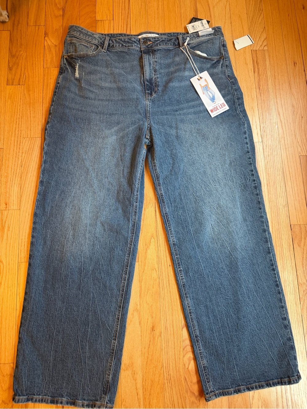 Celebrity Pink Wide Leg Women’s Jeans - Blue Denim